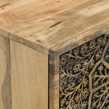 Credenza 80x33x75 cm in Legno Massello di Mango - homemem39