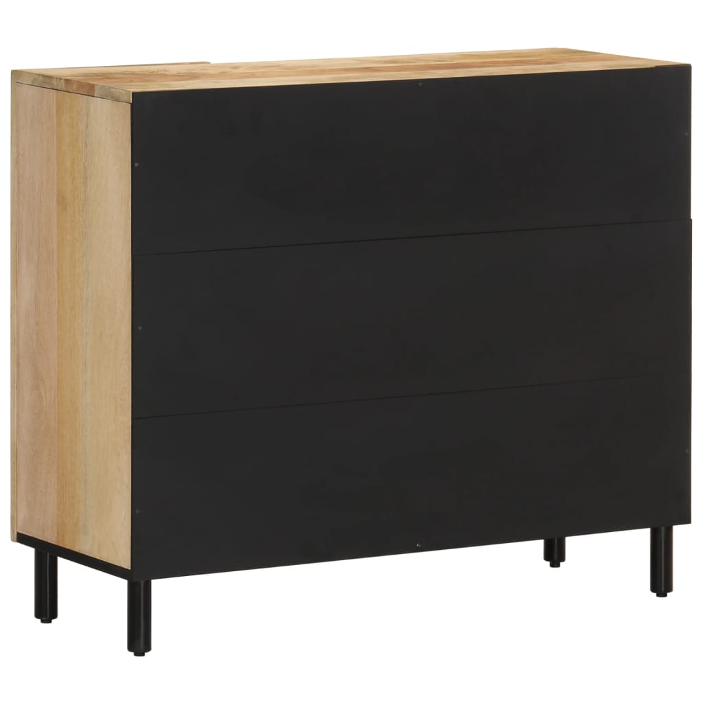 Credenza 90x33x75 cm in Legno Massello di Mango - homemem39