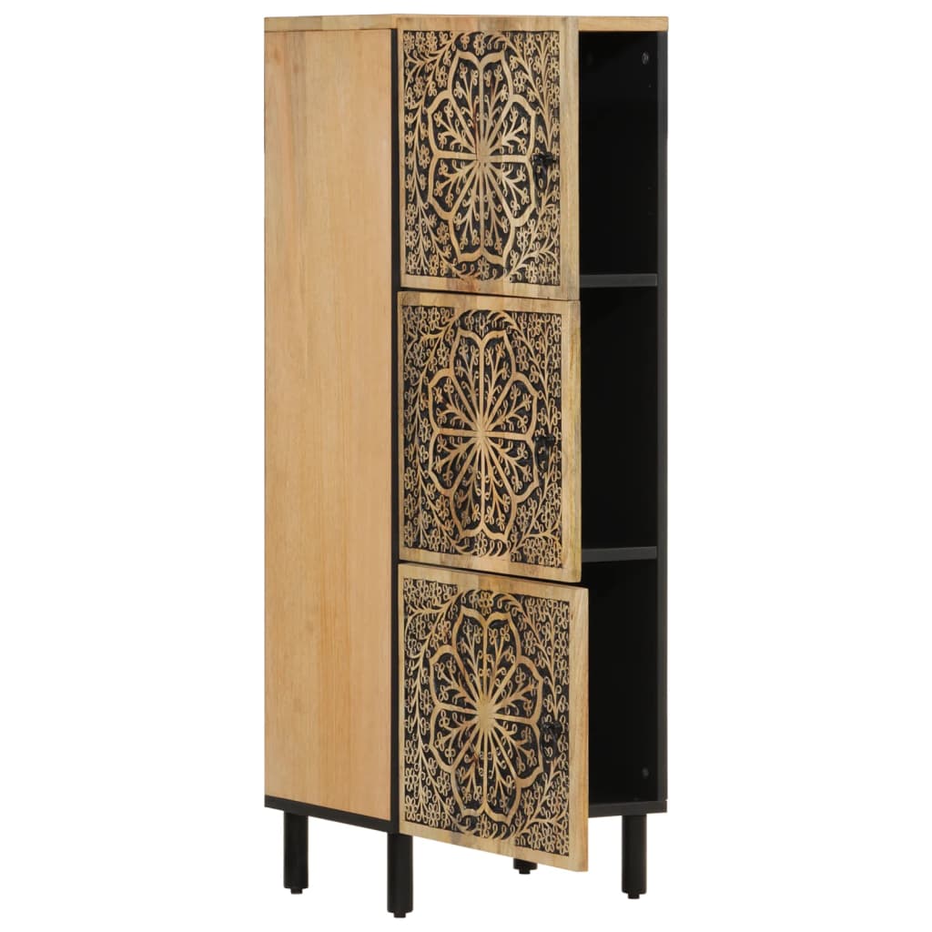 Credenza 40x33x110 cm in Legno Massello di Mango - homemem39