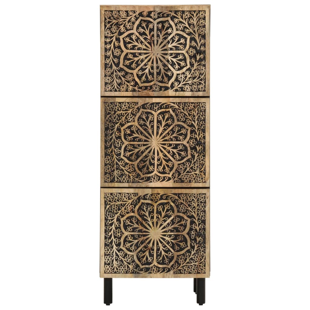 Credenza 40x33x110 cm in Legno Massello di Mango - homemem39