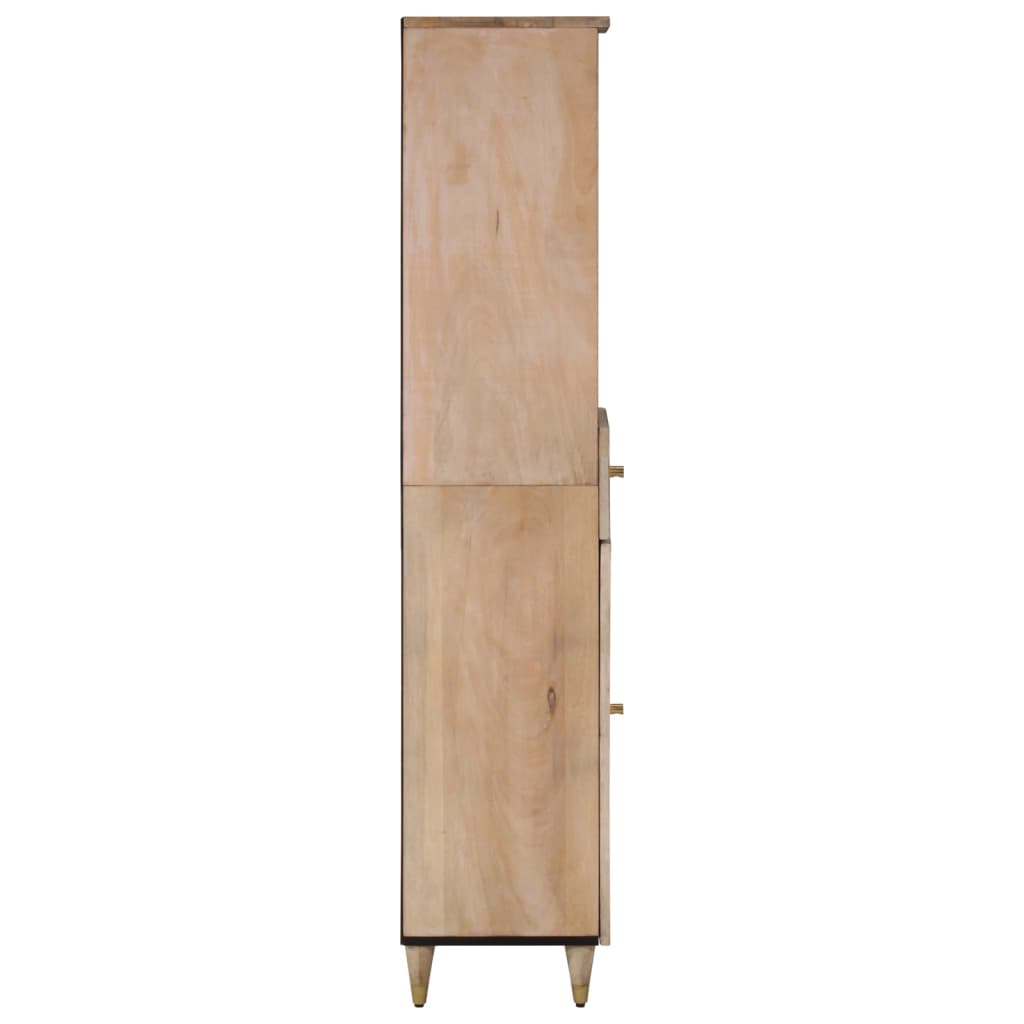 Mobile da Bagno 38x33x160 cm in Legno Massello di Mango - homemem39