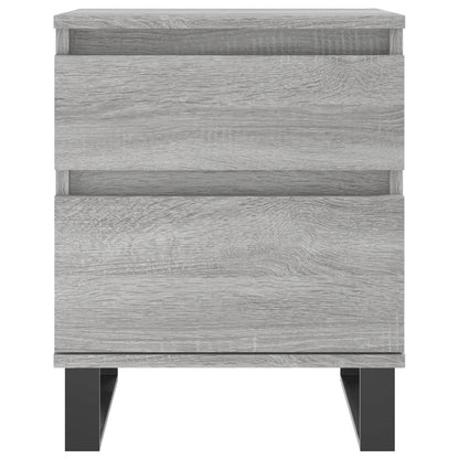 Comodino Grigio Sonoma 40x35x50 cm in Legno Multistrato