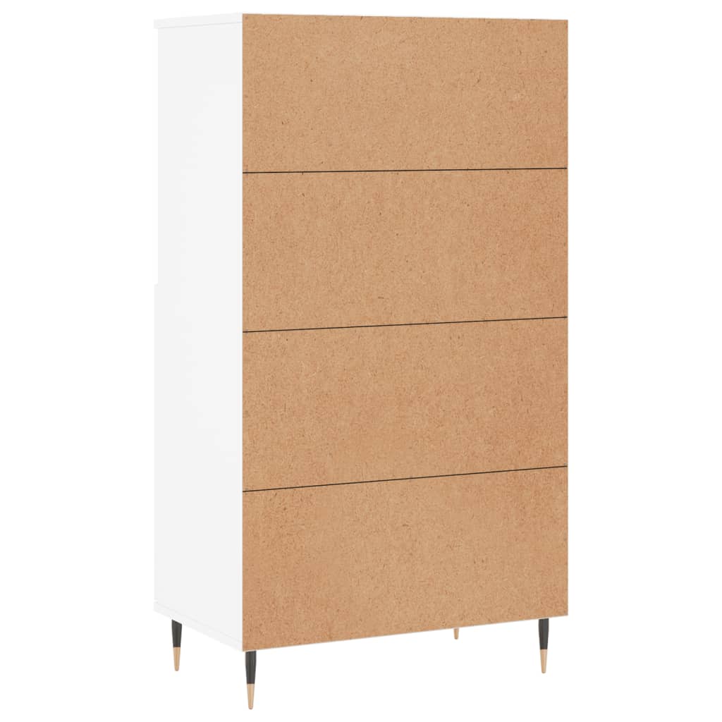 Credenza Alta Bianca 60x36x110 cm in Legno Multistrato - homemem39