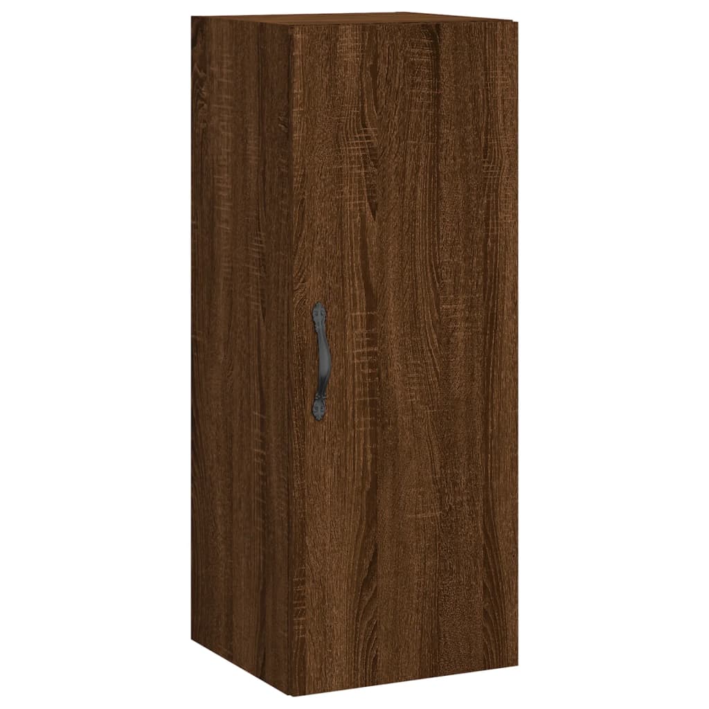 Mobile a Parete Rovere Marrone 34,5x34x90 cm Legno Multistrato - homemem39