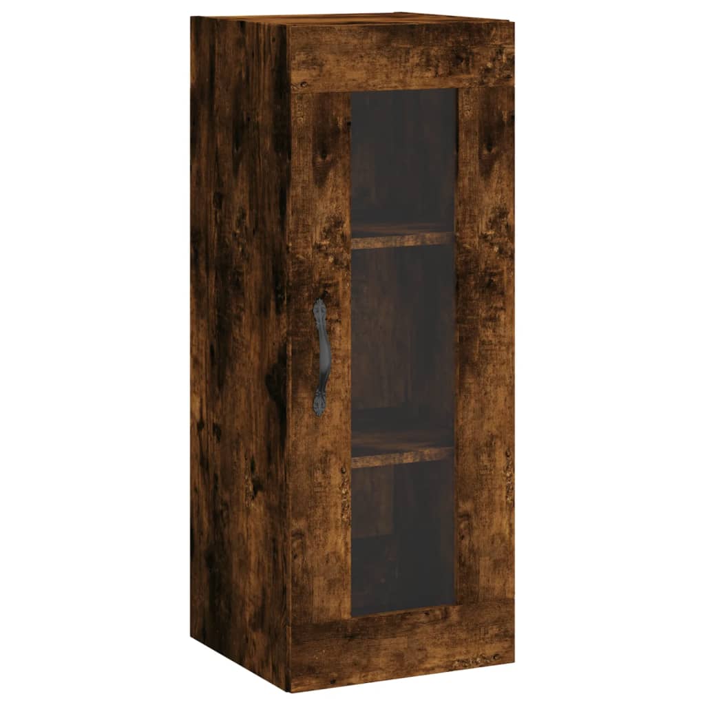 Mobile a Parete Rovere Fumo 34,5x34x90 cm - homemem39