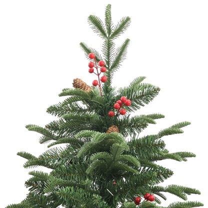 Albero Natale Artificiale Incernierato con Pigne e Bacche 180cm - homemem39