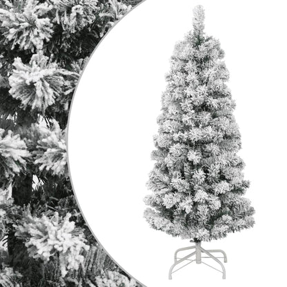 Albero Natale Artificiale Incernierato con Neve Fioccata 120 cm - homemem39