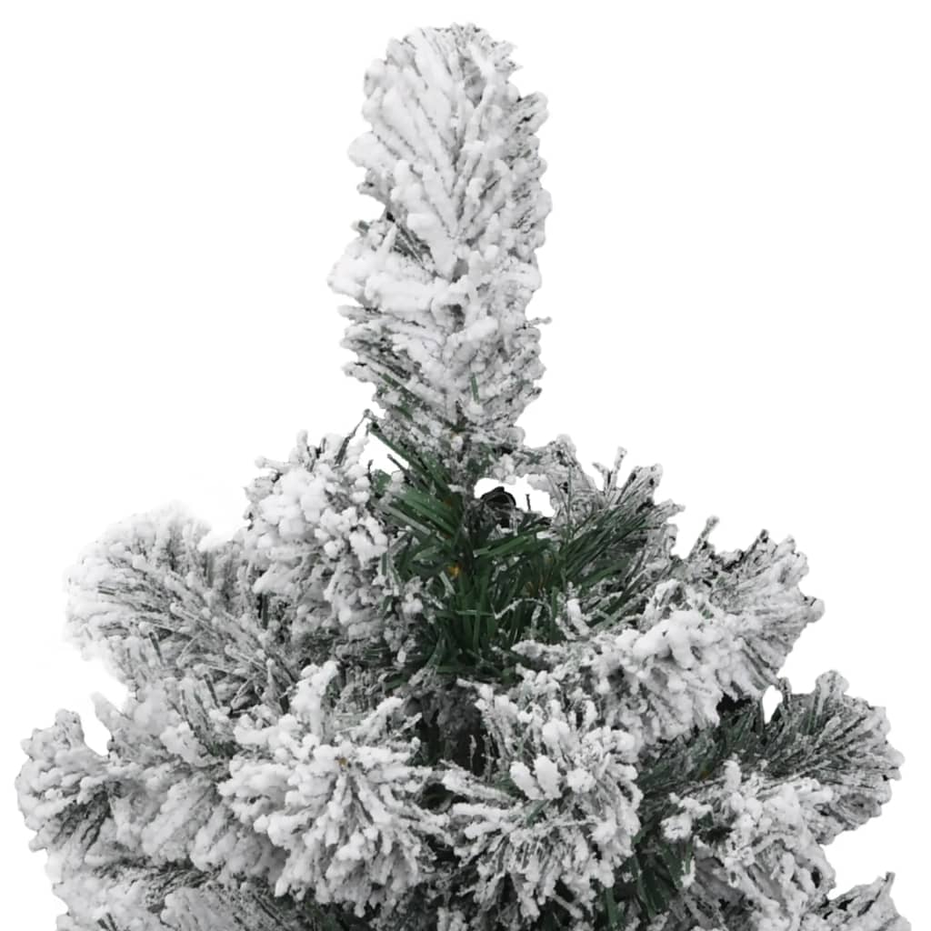 Albero Natale Artificiale Incernierato con Neve Fioccata 120 cm - homemem39