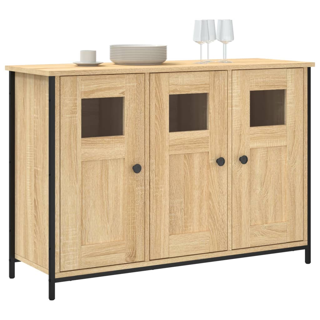 Credenza Rovere Sonoma 100x35x70 cm in Legno Multistrato