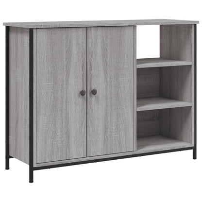 Credenza Grigio Sonoma 100x33x75 cm in Legno Multistrato - homemem39