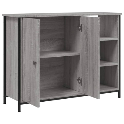 Credenza Grigio Sonoma 100x33x75 cm in Legno Multistrato - homemem39