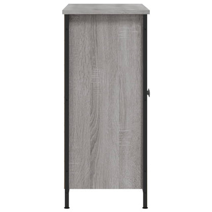 Credenza Grigio Sonoma 100x33x75 cm in Legno Multistrato