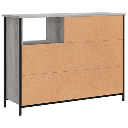 Credenza Grigio Sonoma 100x33x75 cm in Legno Multistrato - homemem39