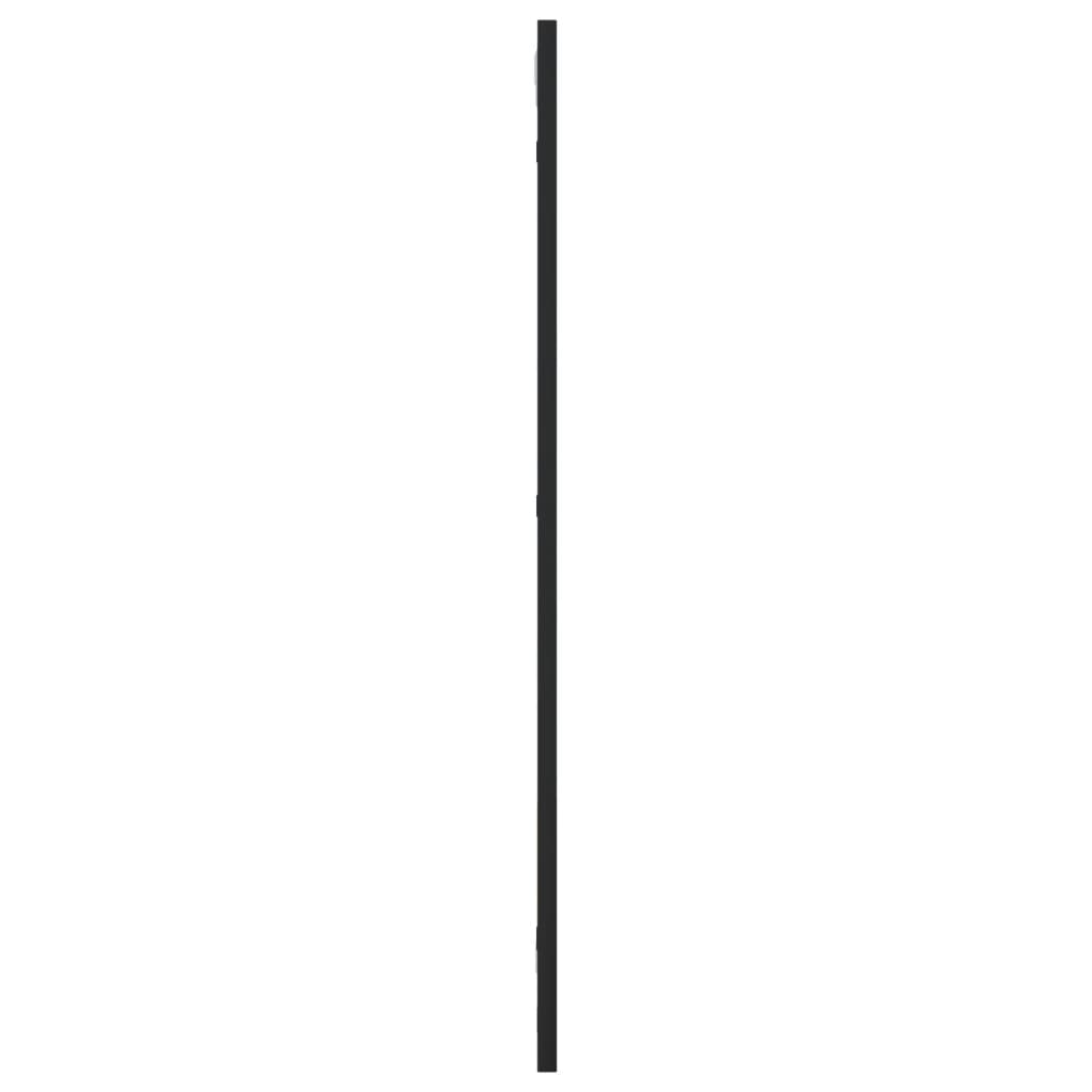 Specchio da Parete Nero 30x80 cm Rettangolare in Ferro - homemem39