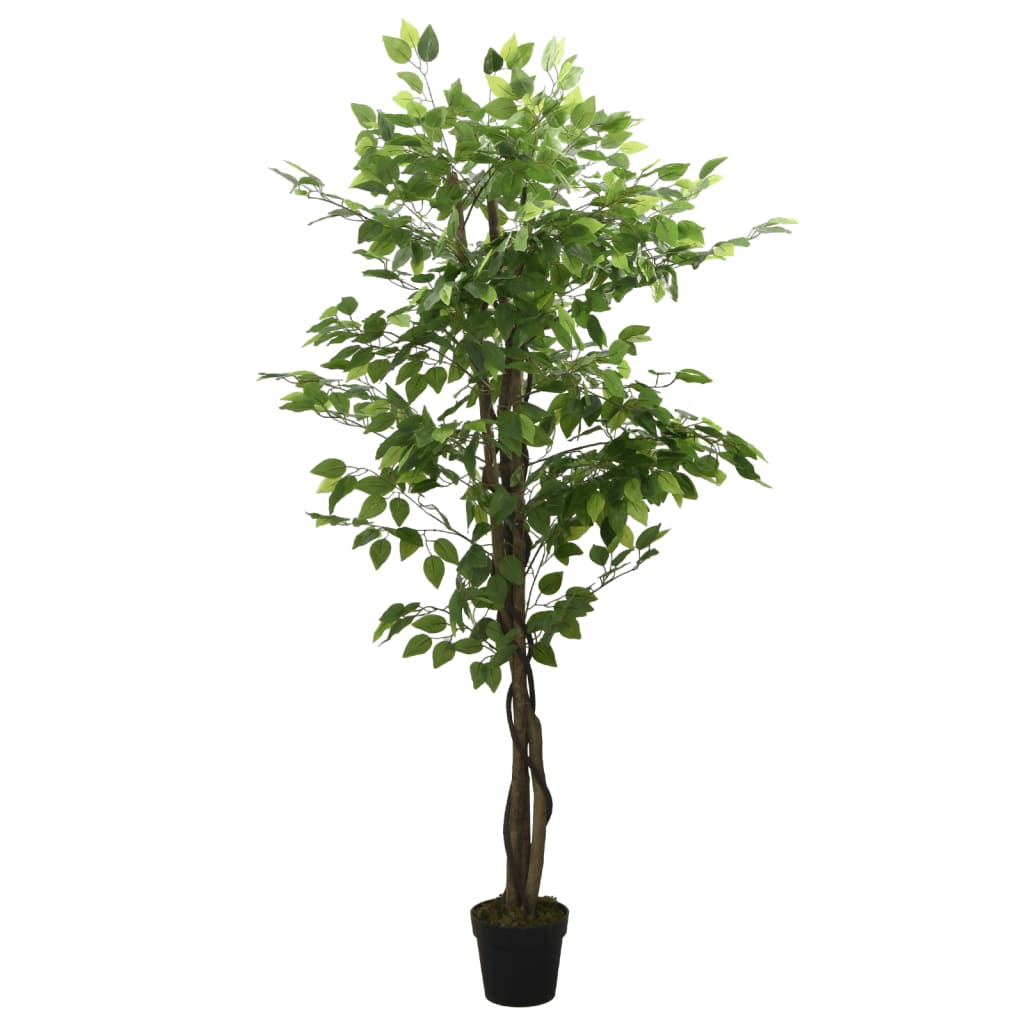 Albero di Ficus Artificiale 630 Foglie 120 cm Verde - homemem39