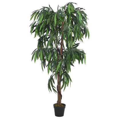 Albero Mango Artificiale 450 Foglie 120 cm Verde