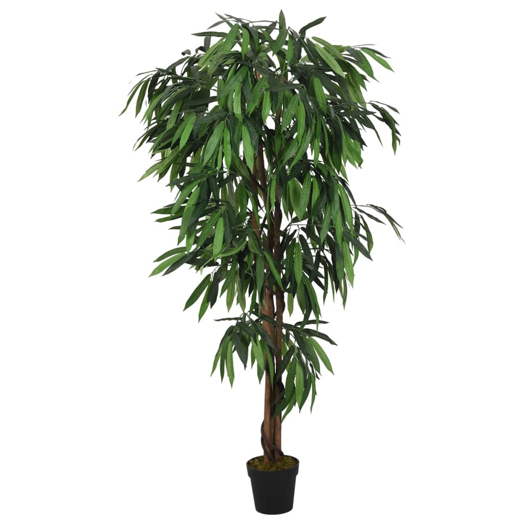 Albero Mango Artificiale 600 Foglie 150 cm Verde - homemem39