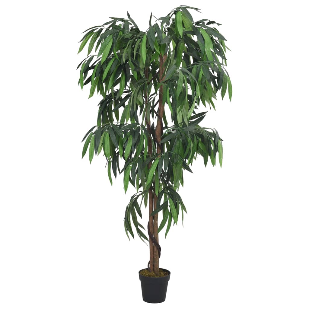 Albero Mango Artificiale 1050 Foglie 200 cm Verde