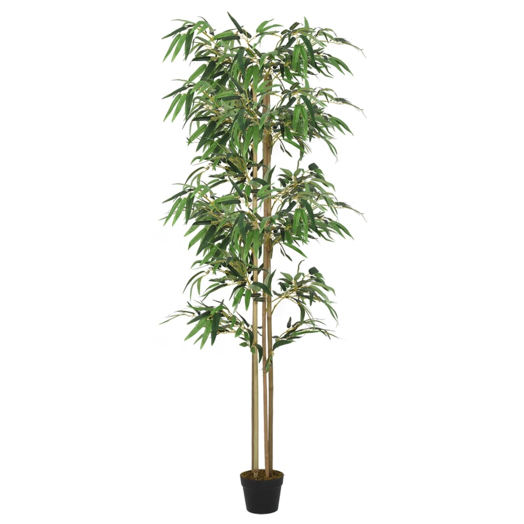 Albero Bambù Artificiale 1520 Foglie 200 cm Verde - homemem39