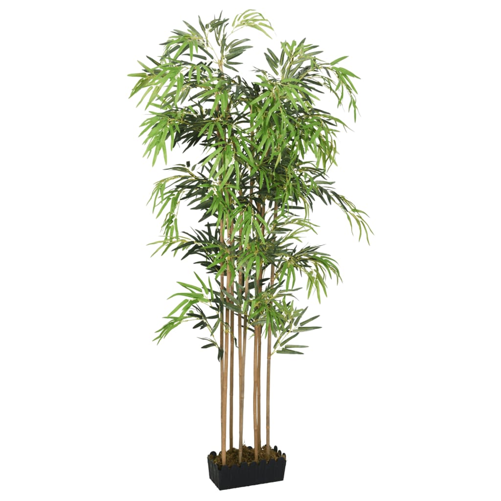 Albero Bambù Artificiale 730 Foglie 120 cm Verde - homemem39