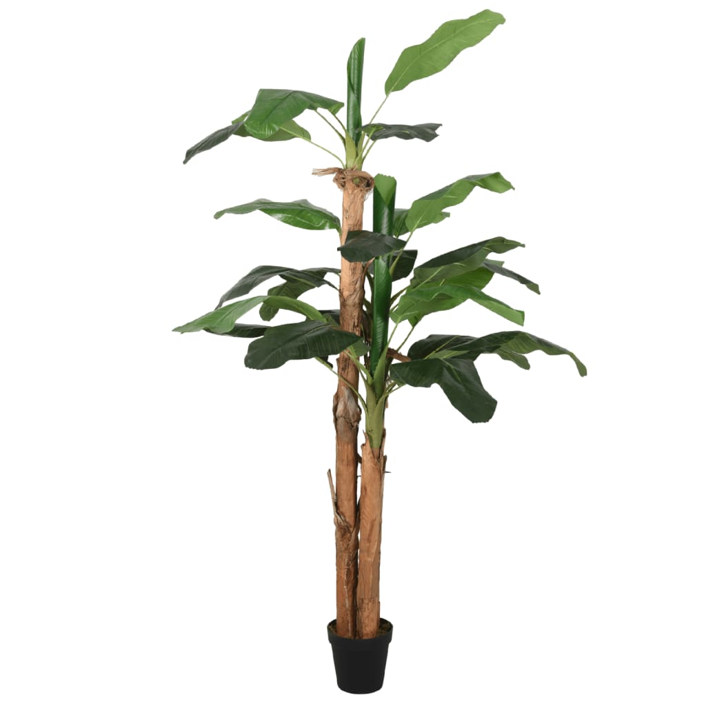 Albero di Banano Artificiale 19 Foglie 180 cm Verde - homemem39