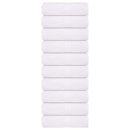 Asciugamani per Sapone 10pz Bianco 30x30cm 360 g/m² 100% Cotone