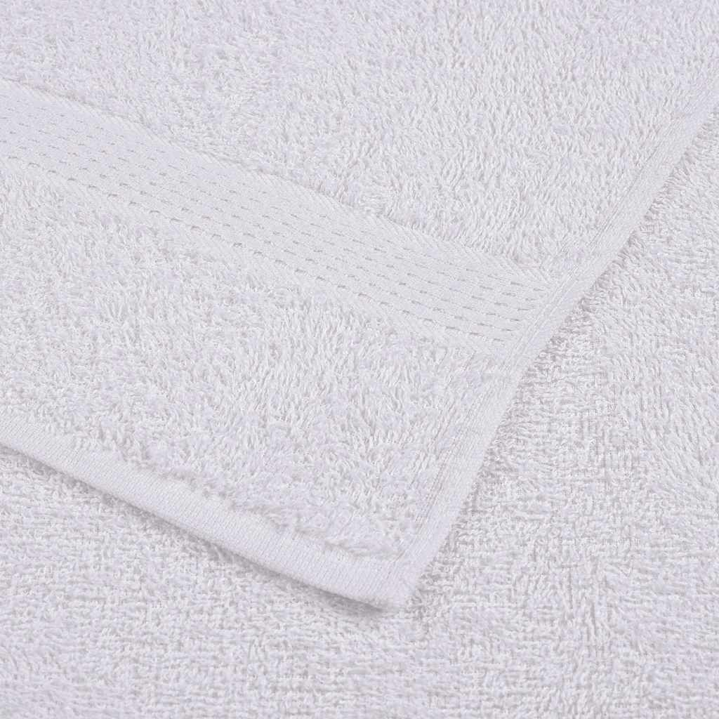 Asciugamani da Bagno 4 pz Bianchi 100x150cm 360g/m² 100% Cotone - homemem39