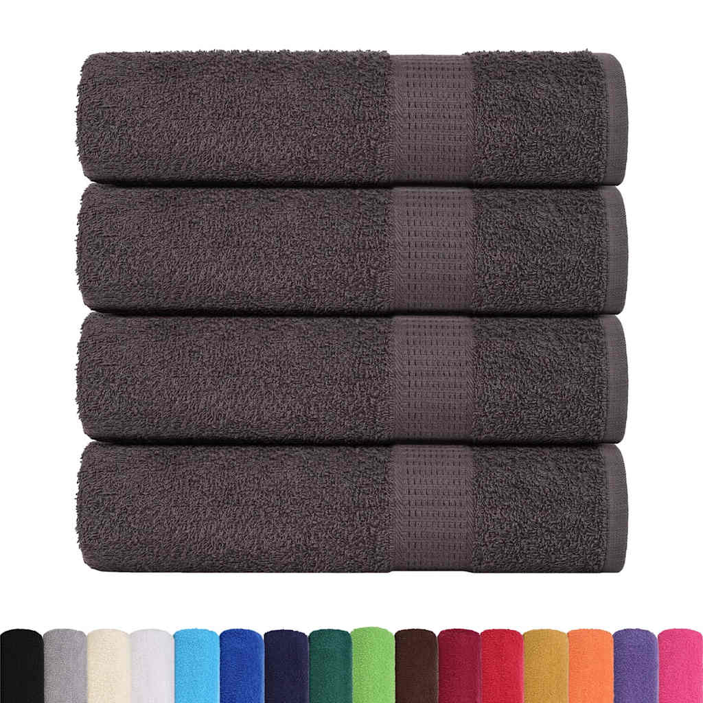 Asciugamani da Bagno 4 pz 100x150 cm 360 g/m² 100% Cotone