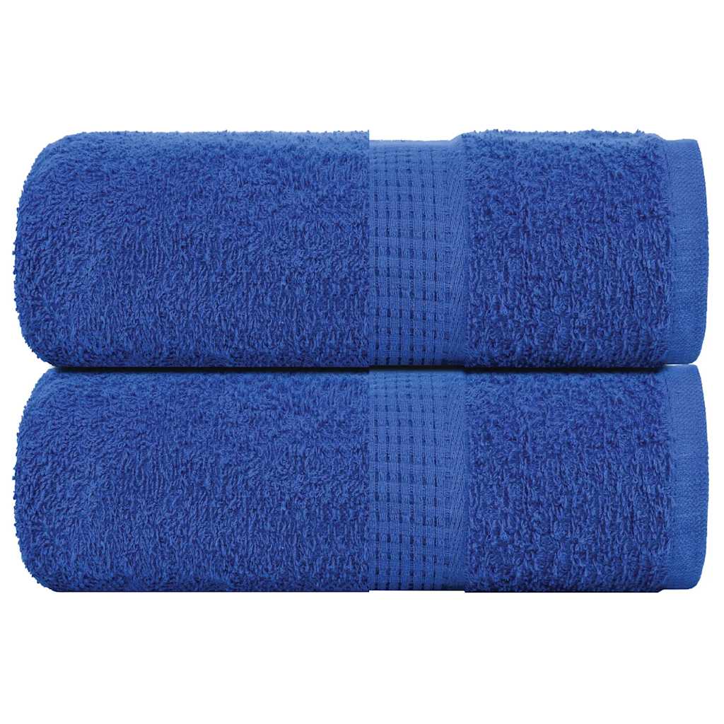 Asciugamani Ospiti 2 pz Blu 30x50 cm 360 g/m² 100% Cotone