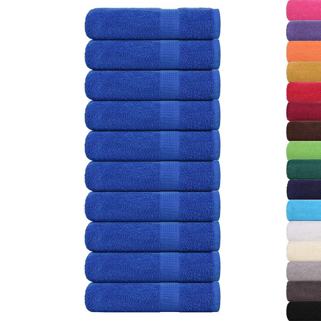 Asciugamani 10 pz Blu 50x100 cm 360 g/m² 100% Cotone - homemem39