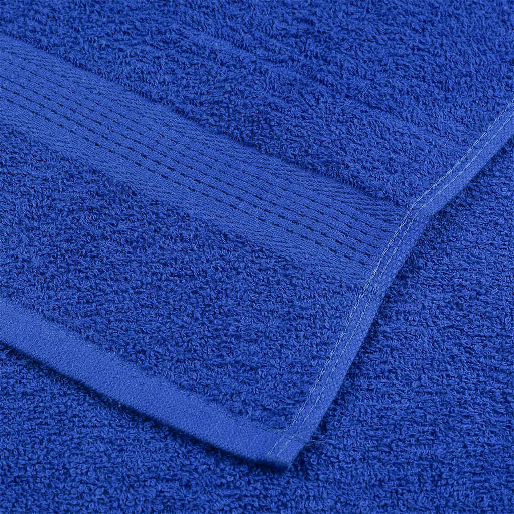 Asciugamani 10 pz Blu 50x100 cm 360 g/m² 100% Cotone