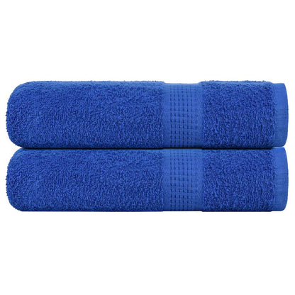 Asciugamani da Bagno 2 pz Blu 100x150cm 360g/m² 100% Cotone