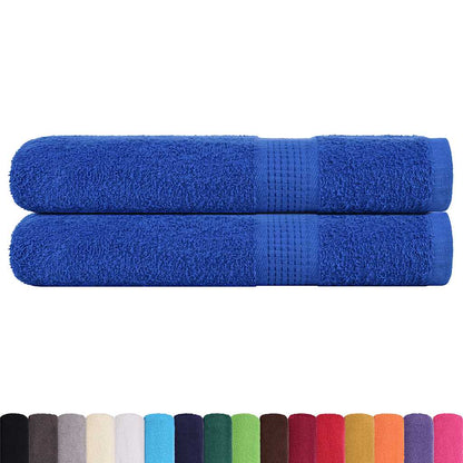 Asciugamani 2 pz Blu 100x200 cm 360 g/m² 100% Cotone