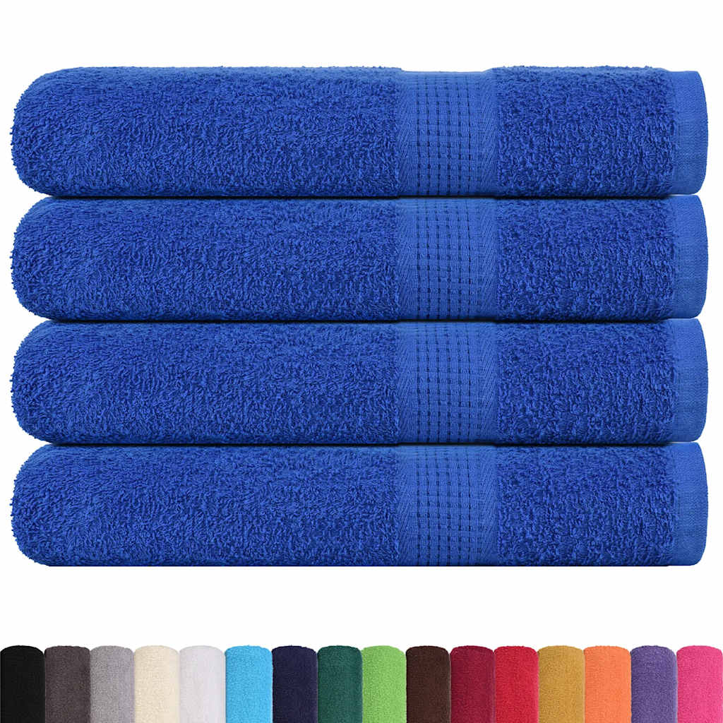 Asciugamani 4 pz Blu 100x200 cm 360 g/m² 100% Cotone - homemem39