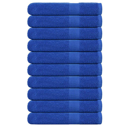 Asciugamani 10 pz Blu 100x200 cm 360 g/m² 100% Cotone