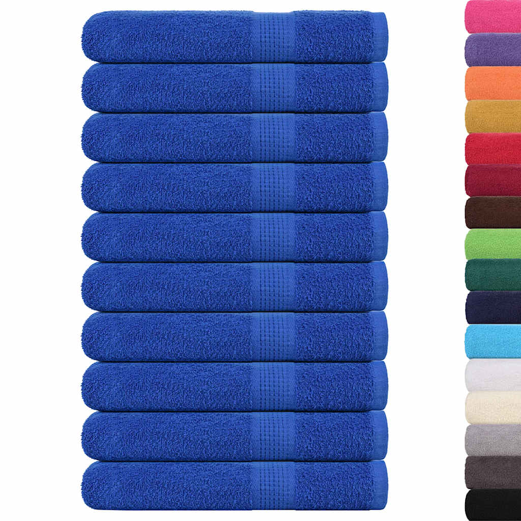 Asciugamani 10 pz Blu 100x200 cm 360 g/m² 100% Cotone - homemem39