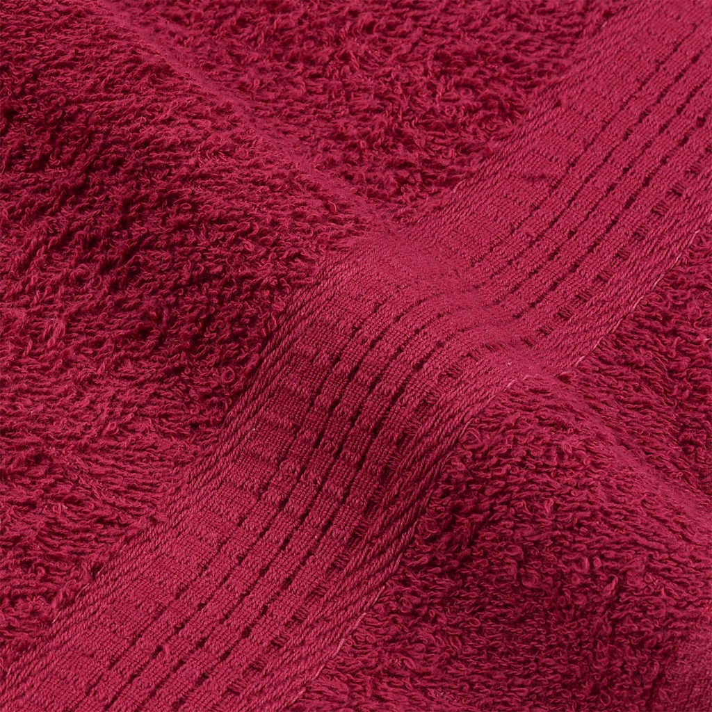 Asciugamani Doccia 10 pz Bordeaux 70x140cm 360 g/m² 100% Cotone - homemem39