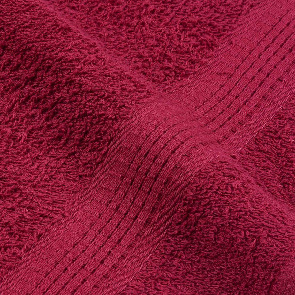 Asciugamani da Bagno 4pz Bordeaux 100x150cm 360g/m² 100% Cotone - homemem39