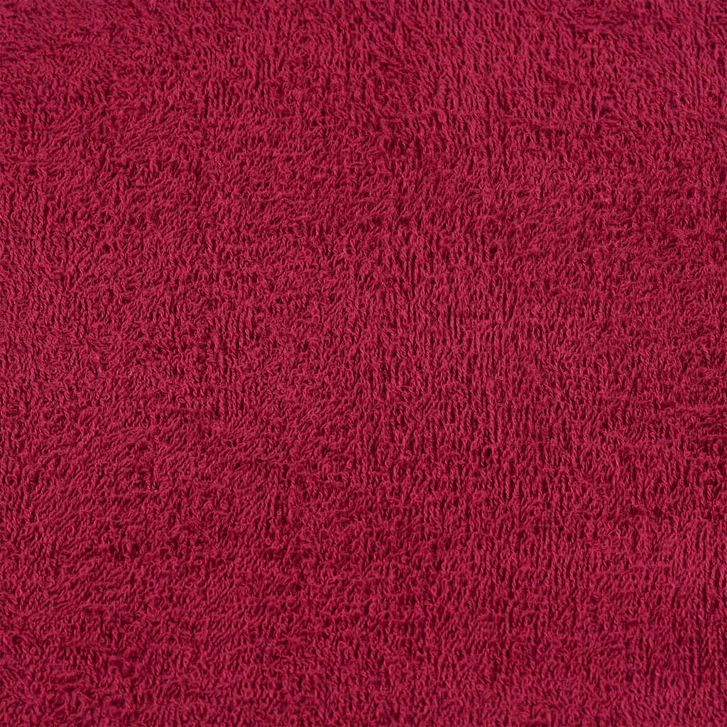 Asciugamani da Bagno 10 pz Bordeaux 100x150 cm 100% Cotone