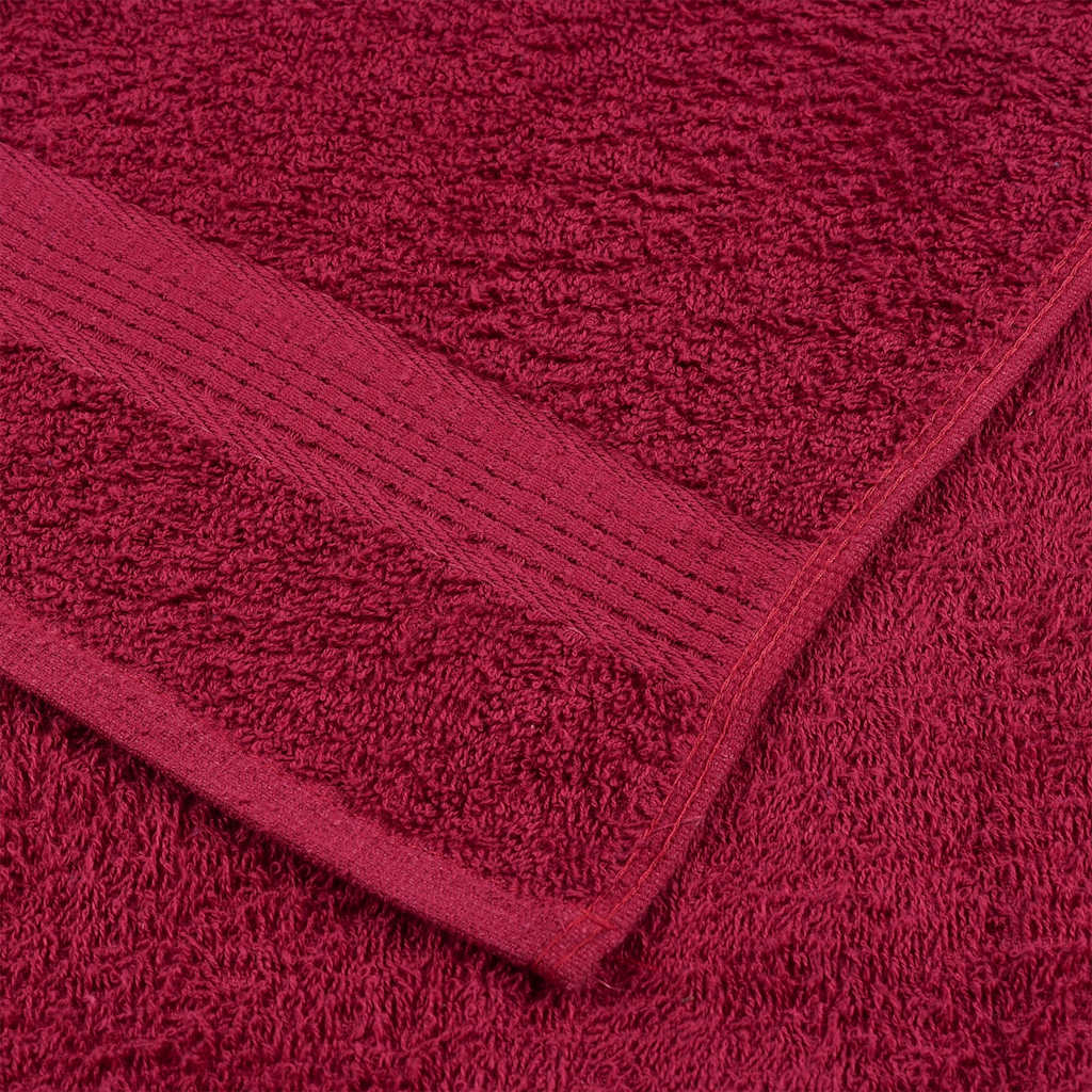 Asciugamani 2 pz Bordeaux 100x200 cm 360 g/m² 100% Cotone