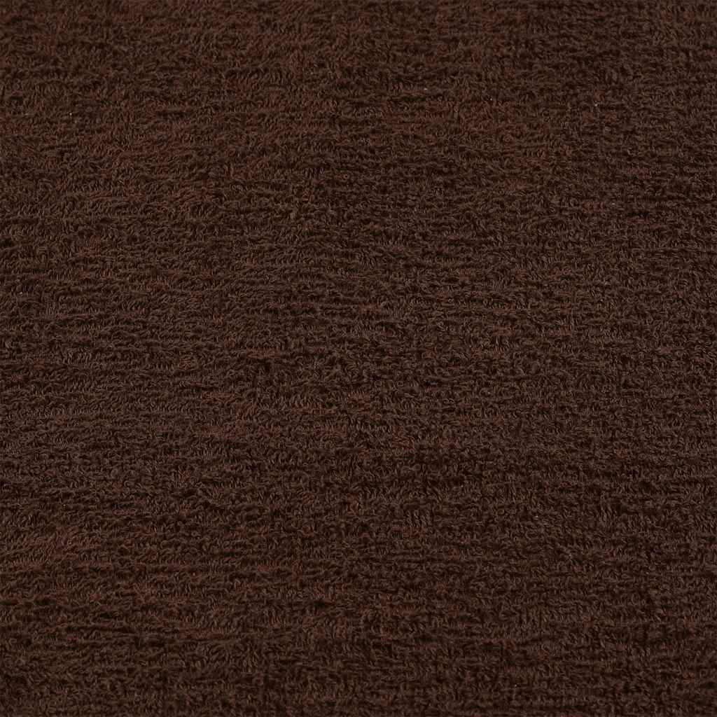 Asciugamani Ospiti 4 pz Marrone 30x50 cm 360 g/m² 100% Cotone