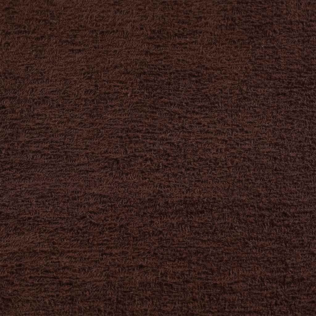 Asciugamani 10 pz Marrone 50x100 cm 360 g/m² 100% Cotone