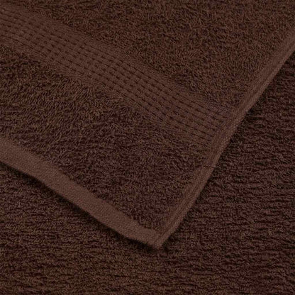 Asciugamani Doccia 2 pz Marrone 70x140 cm 360 g/m² 100% Cotone