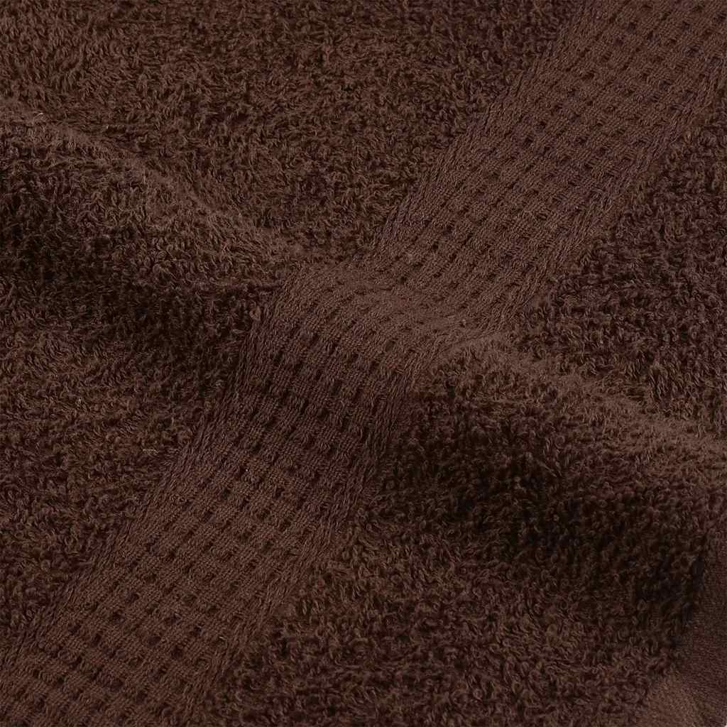 Asciugamani Doccia 2 pz Marrone 70x140 cm 360 g/m² 100% Cotone - homemem39