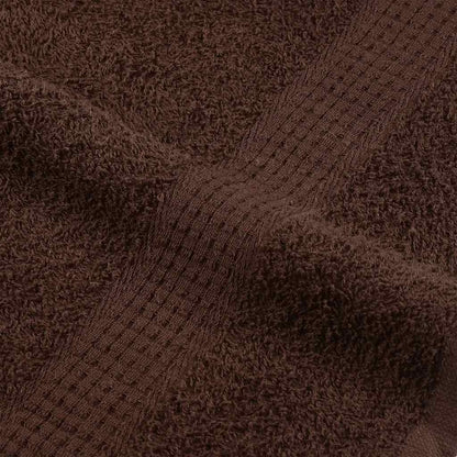 Asciugamani Doccia 2 pz Marrone 70x140 cm 360 g/m² 100% Cotone