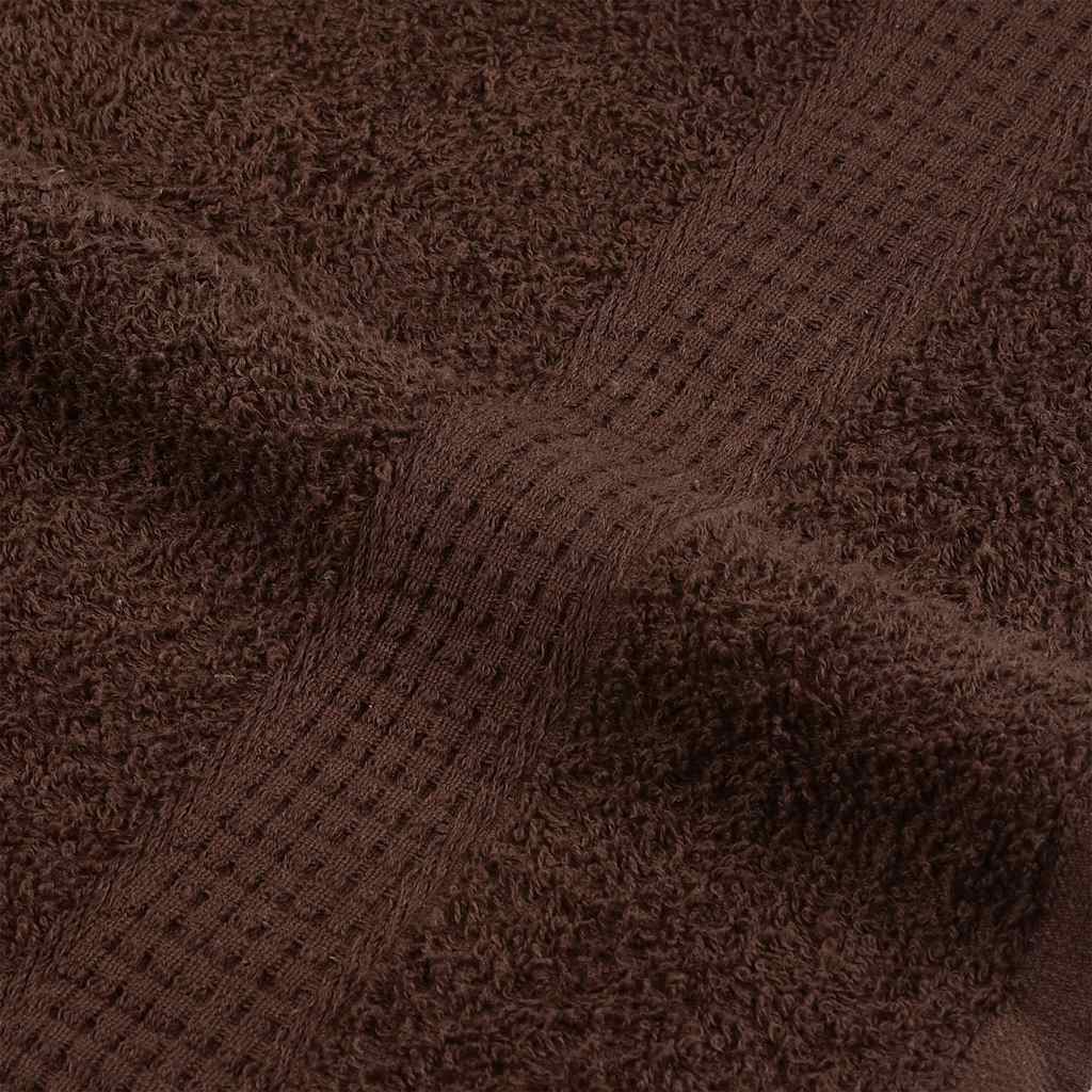 Asciugamani 10 pz Marrone 100x200 cm 360 g/m² 100% Cotone