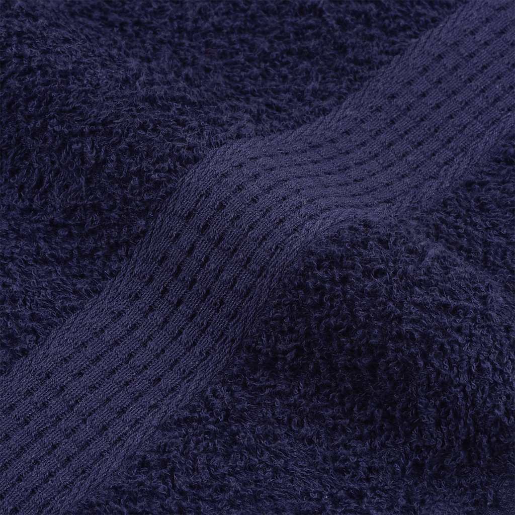 Asciugamani 2 pz Blu Marino 50x100 cm 360 g/m² 100% Cotone