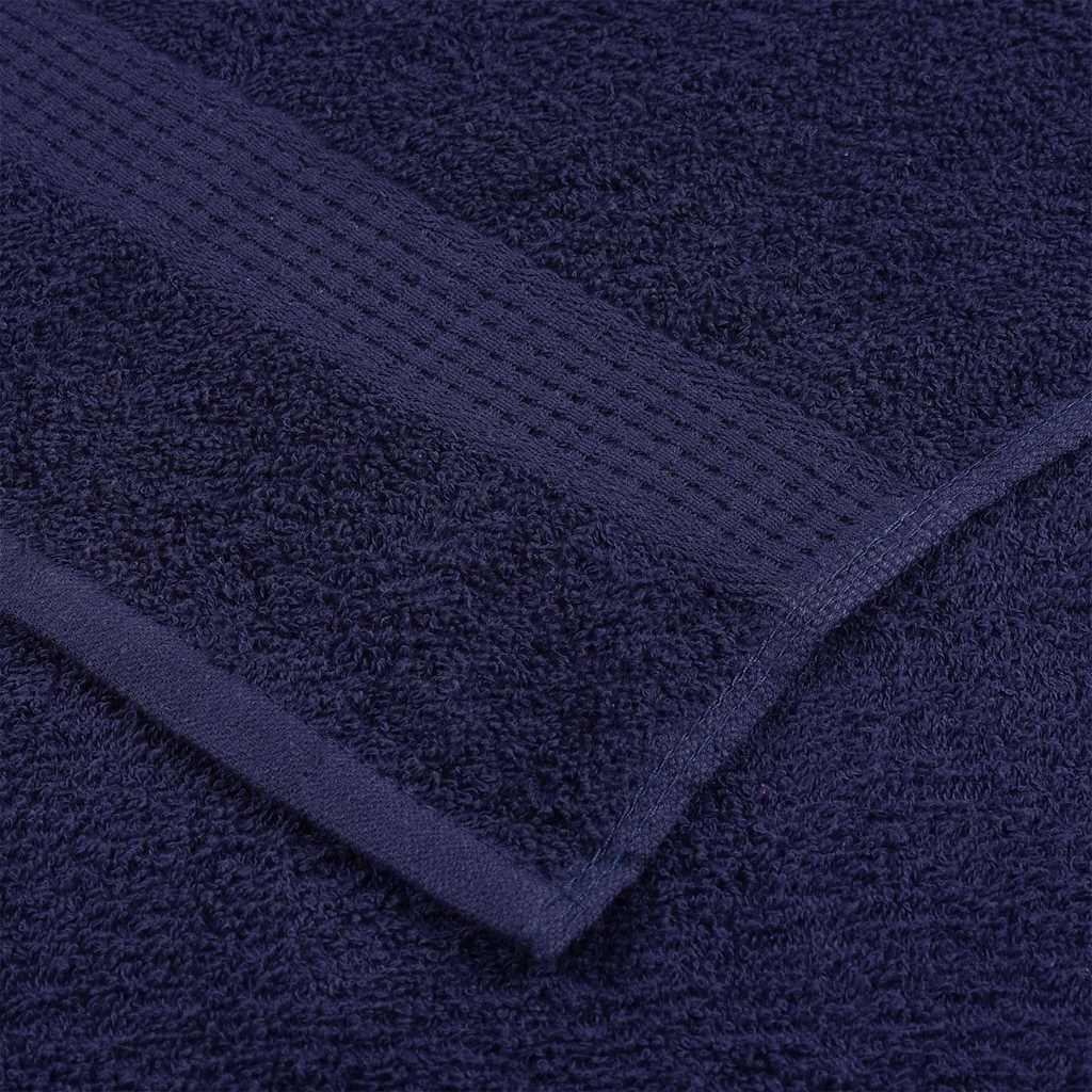 Asciugamani Doccia 2 pz Blu Marino 70x140cm 360g/m² 100% Cotone - homemem39