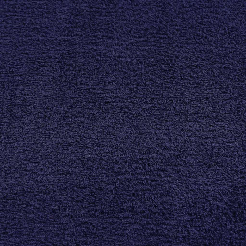 Asciugamani 2 pz Blu Marino 100x200 cm 360 g/m² 100% Cotone - homemem39