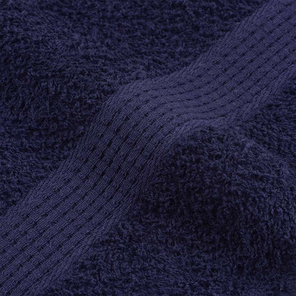 Asciugamani 2 pz Blu Marino 100x200 cm 360 g/m² 100% Cotone - homemem39